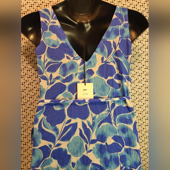 NWT DVF X ONIA "Grace" Cover-up Maxi Dress Size Sm 💙 - Picture 8 of 12
